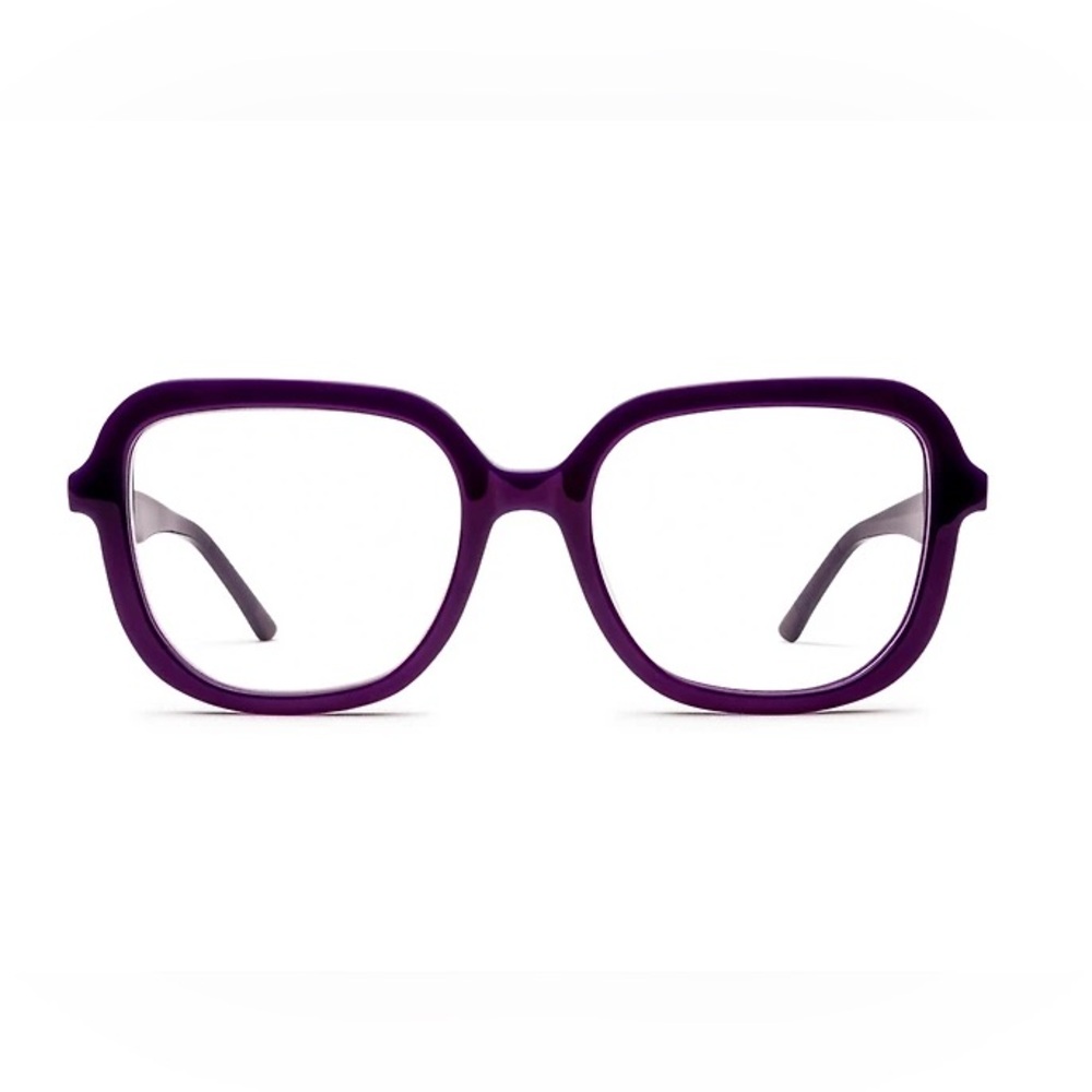 Brand new ILLA BENEDETTA frames with clear lenses in purple